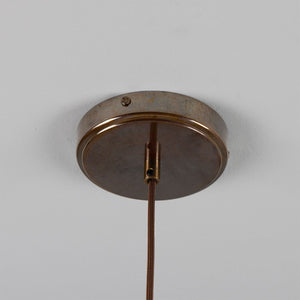 Osier Organic Ceramic Pendant Light 11.5cm, Matte White Striped - View 5