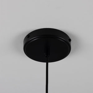 Osier Organic Ceramic Pendant Light 11.5cm, Matte White Striped - View 25