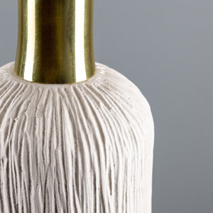 Osier Organic Ceramic Pendant Light 11.5cm, Matte White Striped - View 14