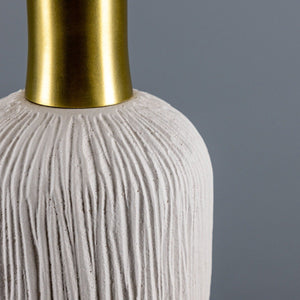 Osier Organic Ceramic Pendant Light 11.5cm, Matte White Striped - View 19