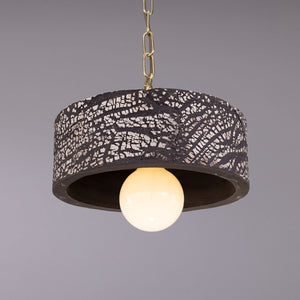 Seville Ceramic Mid-Century Modern Pendant Light, Black Clay - View 3