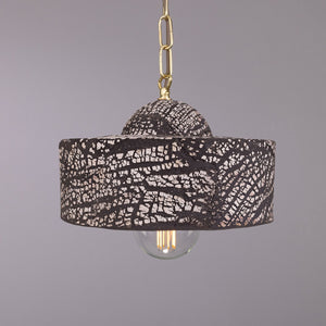 Seville Ceramic Mid-Century Modern Pendant Light, Black Clay - View 5