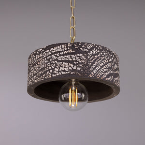 Seville Ceramic Mid-Century Modern Pendant Light, Black Clay - View 6