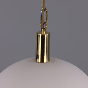 Kauri Rounded Dome Pendant Light, Matte White 37cm IP20 - View 8
