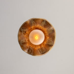 Rivale Pendant Light with Wavy Ceramic Shade, Oatstone 21cm IP20 - View 14