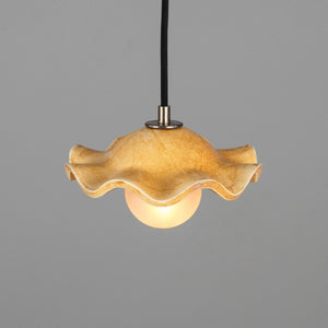 Rivale Pendant Light with Wavy Ceramic Shade, Oatstone 21cm IP20 - View 6