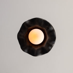 Rivale Pendant Light with Wavy Ceramic Shade, Metallic Earth 21cm IP20 - View 11