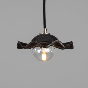 Rivale Pendant Light with Wavy Ceramic Shade, Metallic Earth 21cm IP20 - View 14