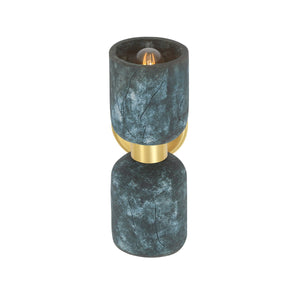 Sakura Double Ceramic and Brass Wall Light, Blue Earth - View 5
