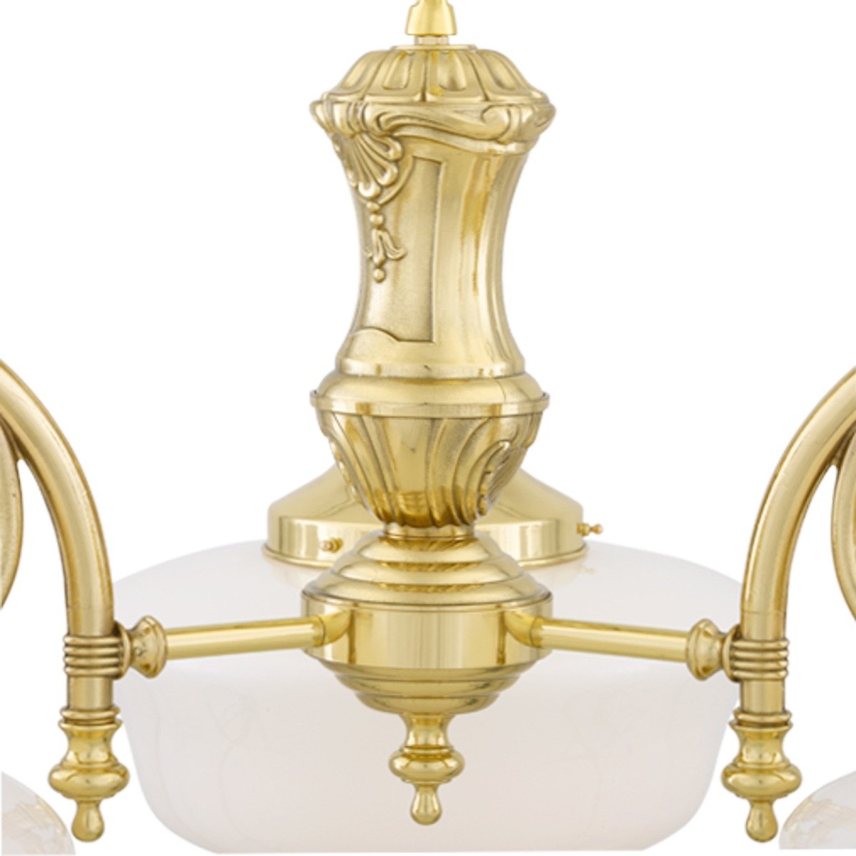 Clones 1920's Schoolhouse Three-Arm Chandelier - View 2