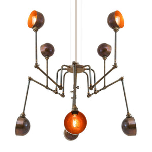 San Jose Modern Chandelier | Polished Brass - View 8