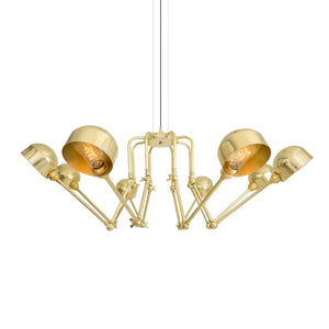 San Jose Modern Chandelier | Polished Brass - View 3
