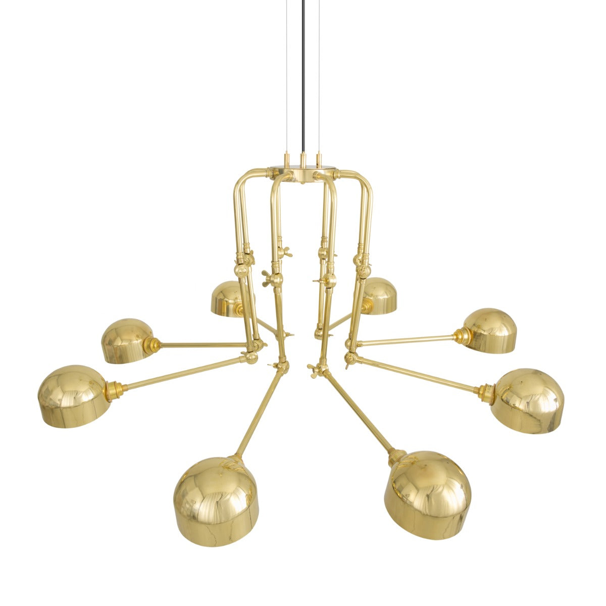 San Jose Modern Chandelier | Polished Brass - View 2