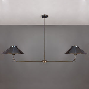 Princeton Modern Brass Island Chandelier - View 5