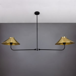 Princeton Modern Brass Island Chandelier - View 2