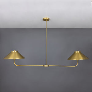 Princeton Modern Brass Island Chandelier - View 9