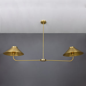 Princeton Modern Brass Island Chandelier - View 10