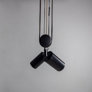 Holmes Linear Island Pendant with Leather Straps, Five-Light - View 24