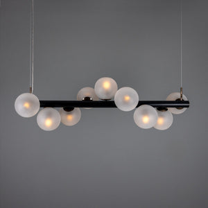 Moriarty Linear Island Pendant Light, Nine-Light - View 7