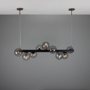 Moriarty Linear Island Pendant Light, Nine-Light - View 14