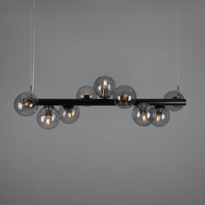 Moriarty Linear Island Pendant Light, Nine-Light - View 12