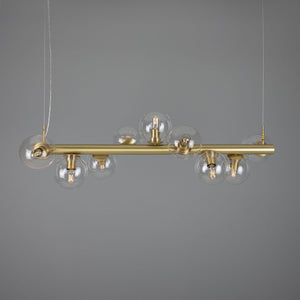 Moriarty Linear Island Pendant Light, Nine-Light - View 17