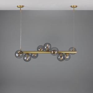 Moriarty Linear Island Pendant Light, Nine-Light - View 30