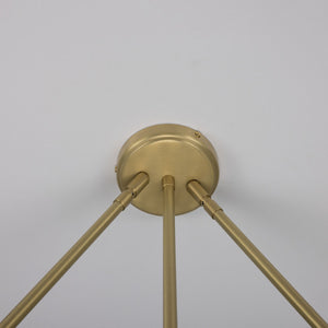 Eclipse Brass Dome Chandelier, Six-Light - View 20