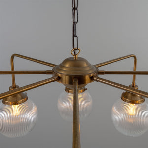 Genoa Eight Light Prismatic Glass Chandelier, 109cm IP20 - View 6