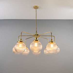 Genoa Eight Light Prismatic Glass Chandelier, 109cm IP20 - View 11