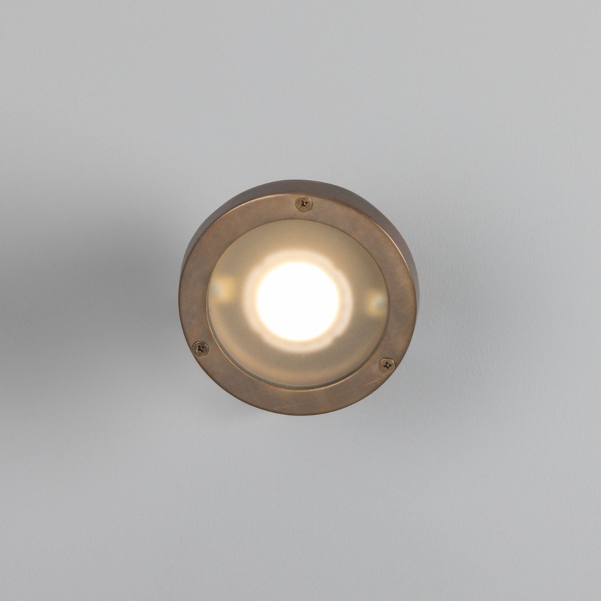 Thames Outdoor Brass Spotlight IP64 - View 2