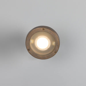 Thames Outdoor Brass Spotlight IP64 - View 2