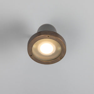 Thames Outdoor Brass Spotlight IP64 - View 3