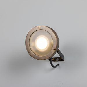 Thames Outdoor Brass Spotlight IP64 - View 5