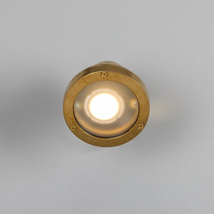 Thames Outdoor Brass Spotlight IP64 - View 7