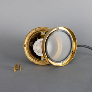 Thames Outdoor Brass Spotlight IP64 - View 11