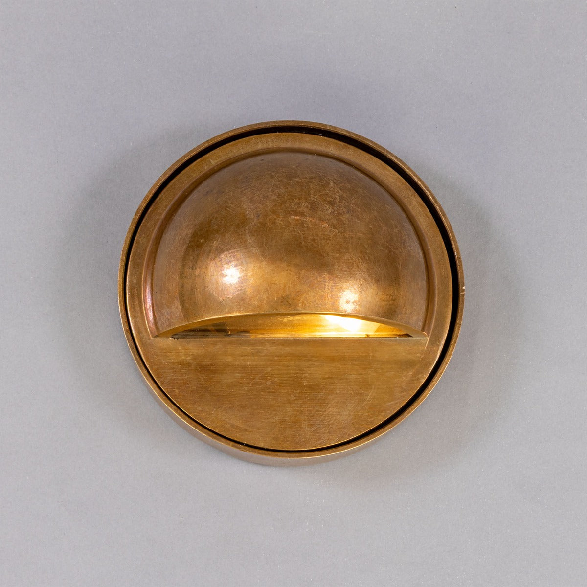 Ancona Wall-mounted Brass Pathway Light 8.7cm IP65 - Main View