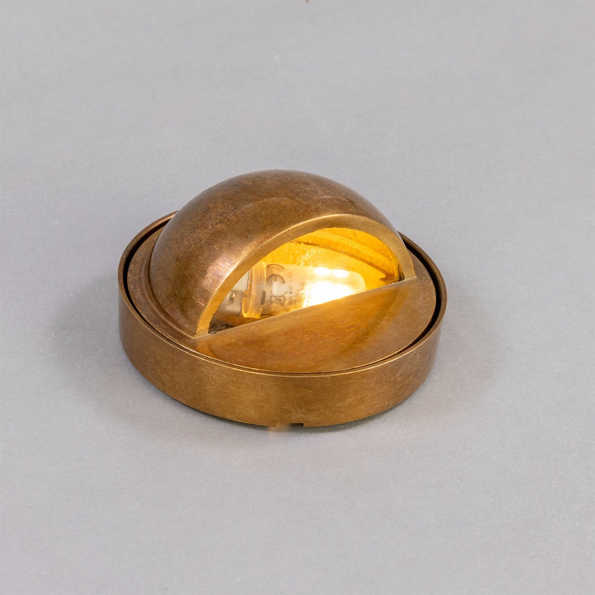 Ancona Wall-mounted Brass Pathway Light 8.7cm IP65 - View 2