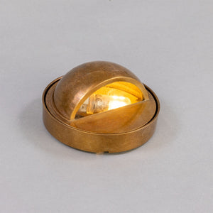 Ancona Wall-mounted Brass Pathway Light 8.7cm IP65 - View 2