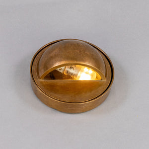 Ancona Wall-mounted Brass Pathway Light 8.7cm IP65 - View 4