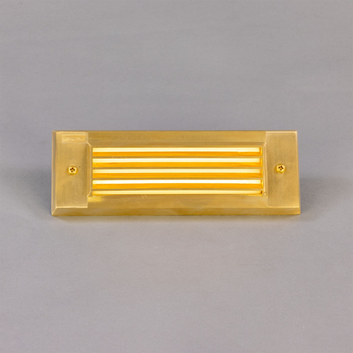 Cebu Brass Grille Wall Light 23cm IP65 - Main View