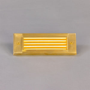 Cebu Brass Grille Wall Light 23cm IP65 - Main View