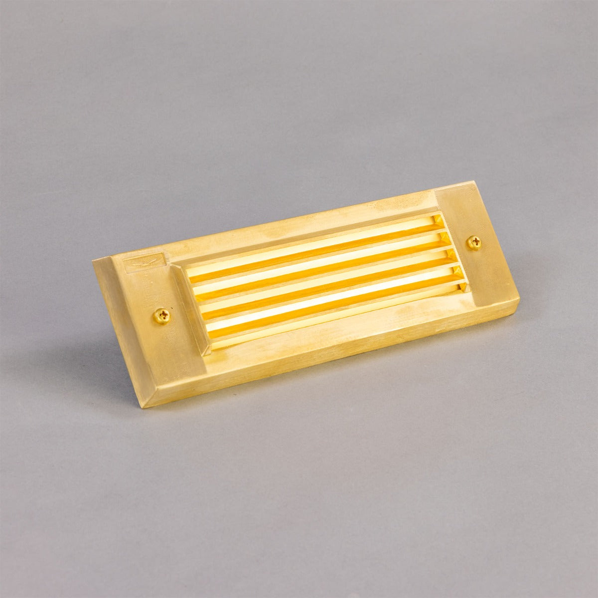 Cebu Brass Grille Wall Light 23cm IP65 - View 2