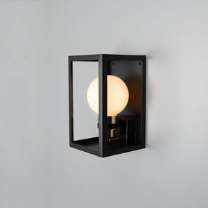Hamilton Outdoor Box Lantern Wall Light IP65 - View 13