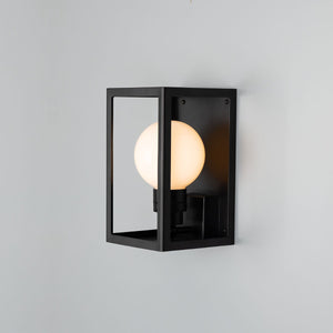 Hamilton Outdoor Box Lantern Wall Light IP65 - View 4