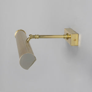 Cambridge Adjustable Reeded Brass Picture Light 50.5cm IP20 - View 9