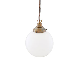 Yerevan 25cm Globe Pendant | Satin Brass - View 3