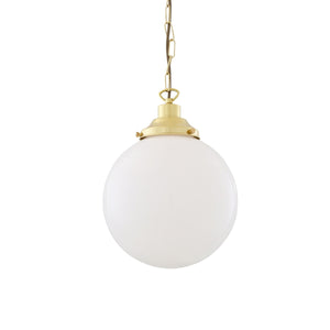 Yerevan 25cm Globe Pendant | Satin Brass - View 10
