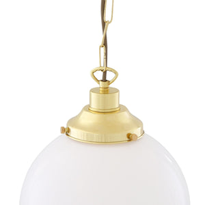 Yerevan 25cm Globe Pendant | Satin Brass - View 12