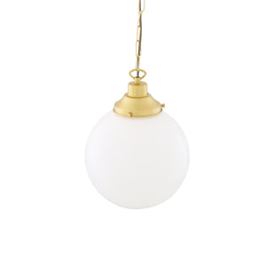 Yerevan 25cm Globe Pendant | Satin Brass - View 15